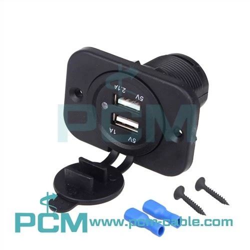 ডুয়াল ইউএসবি সকেট 12V মেরিন আউটলেট