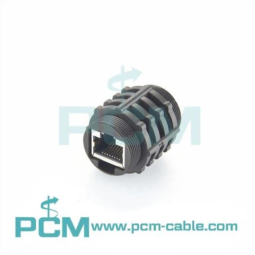 RJ45 ইনলাইন কাপলার IP67 জলরোধী Cat5e Cat6 মহিলা থেকে মহিলা ফিল্ড ইনস্টলযোগ্য কাপলার