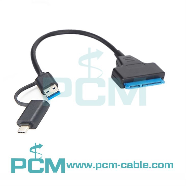 {{0}}-1 টাইপ-সি USB3.0 পুরুষ থেকে 2.5 SATA কেবল