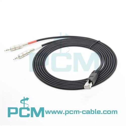 অ্যাডাপ্টার কেবল RJ-45 থেকে ডুয়াল 1/8 ব্যালেন্সড