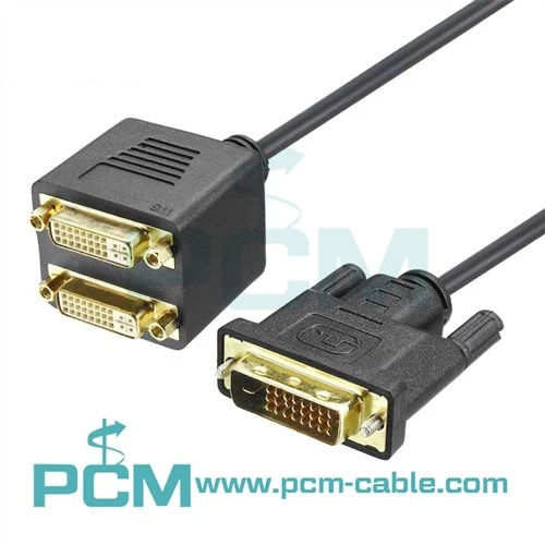 ডুয়াল মনিটরের জন্য DVI স্প্লিটার কেবল