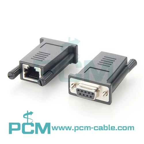 DB9 ফিমেল থেকে RJ45 ফিমেল সিরিয়াল মডুলার কনসোল অ্যাডাপ্টার