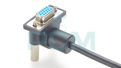Low Profile 90 Down Angle Up Angle VGA HD15 Extension Cable Low Profile 90 Down Angle Up Angle VGA HD15 Extension Cable