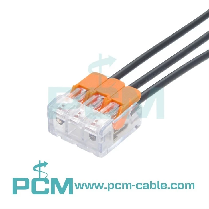 3 Way Spring Lever Terminal Block Splicing Connector 32A 450V